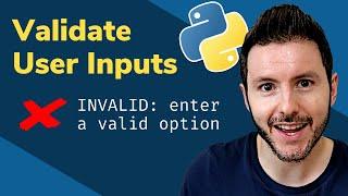 How to Validate User Inputs in Python  Input Validation in Python