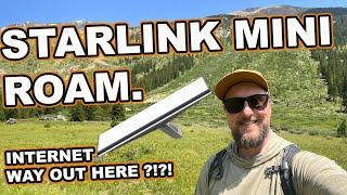 STARLINK MINI ROAM - Mobile Internet ANYWHERE  My Van Satellite Internet