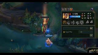 Press the attack level 1 Rell kills Vayne and then survives 1v3 with 1 hp