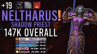 +19 Neltharus Shadow Priest 147k Overall M+  Dragonflight 10.1