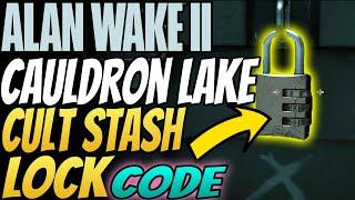 Alan Wake 2  Cauldron Lake Cult Stash Code Combination  PS5 Gameplay