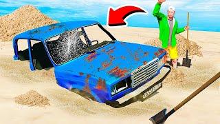 ОТКОПАЛ СТАРЫЕ РУССКИЕ МАШИНЫ СЕМЕРКУ И ПРИОРУ В ГТА 5 МОДЫ ОБЗОР МОДА В GTA 5 ВИДЕО MODS