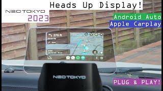 NEOTOKYO HUD - Adds Android Auto and Apple Carplay to Any Car Via Heads Up Display