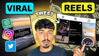 How To Create VIRAL AI generated Tweet Reels Like Alex Hormozi and Gary Vee Get MILLIONS of Views