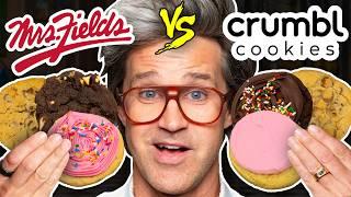 Mrs. Fields vs. Crumbl Cookies Taste Test  Food Feuds