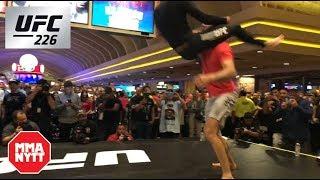 Brian Ortega SICK Flying Triangle Choke UFC 226 Open Workout