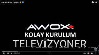 Awox tv kolay kurulum ile kanalları ayarlama 