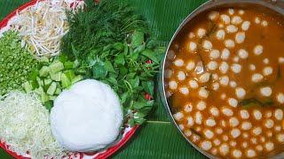 กับข้าวกับปลาโอ 671  ขนมจีนน้ำยาป่าปลาร้าตีนไก่ปลาช่อน ตีนแน่นๆ Chicken Feet Curry Recipes