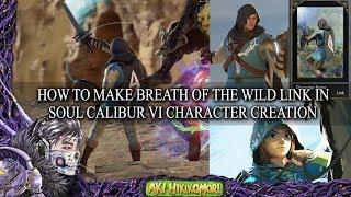 HOW TO MAKE BREATH OF THE WILD LINK IN  SOUL CALIBUR VI CHARACTER CREATION