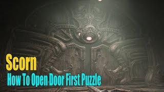 Scorn - How To Open The Door First Puzzle Solution Full Guide