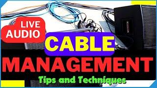 Cable Management for Bands and Live Sound Production  Sound System Cabling