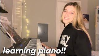 teaching myself piano