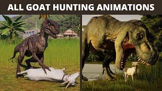 Jurassic World Evolution 2 Update 8 All Goat Hunting Animations