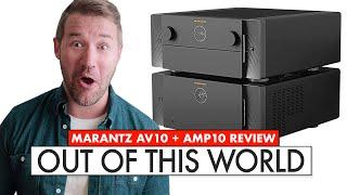 CRAZY POWERFUL HIFI  Marantz Home Theater AMP 10 and AV 10 Review