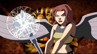 Hawkgirl DCAU Powers and Fight Scenes - Justice League Unlimited