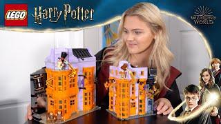 LEGO Harry Potter Weasleys Wizard Wheezes Comparison  76422 vs 75978 vs 10217
