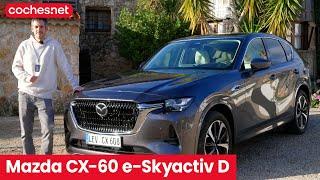 Mazda CX-60 e-Skyactiv D  Primera prueba  Test  Review en español  coches.net