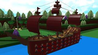 GIANT PIRATE SHIP in Build A Boat For Treasure  Roblox  BABFT