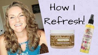 How I Refresh Day 2 Hair 2A 2B 2C