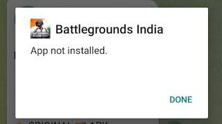 How fo fix BGMI APP NOT Installed problem 2023  Battleground Mobile India App not Installed