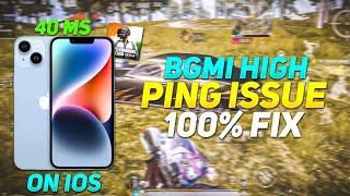 FIX HIGH PING PROBLEM IN BGMI IOS  BGMI 3.2 PING PROBLEM SOLUTION IN IPHONE  GET LOW PING