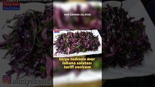 Turşu Tadında Mor Lahana Salatası