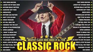 Top 100 Classic Rock Songs Of All Time  ACDC Pink Floyd Eagles Queen Def Leppard Bon Jovi