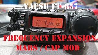 Yaesu FT-857 Frequency Expansion MARS  CAP modification