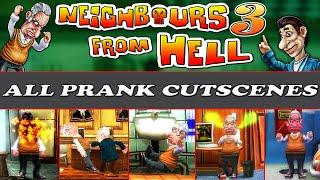 ALL Pranks Tricks Funny Moments Neighbours From Hell 3