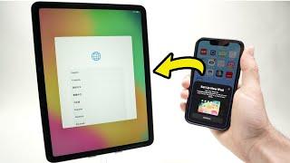 Connect iPhone to iPad Air 6 2024 to Setup Quick Start