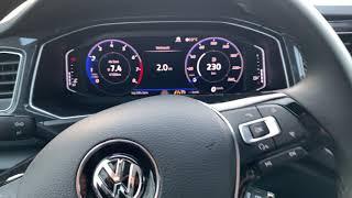 New 2019 VW T-Roc Sport 0-100Kmh Acceleration 15TSI 110KW 150ps TEST with Activ display