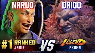 SF6 ▰ NARUO #1 Ranked Jamie vs DAIGO Akuma ▰ High Level Gameplay