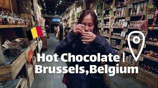 Drinking Hot Chocolate as Tourist  Brussels  Belgium