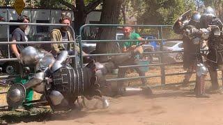 Buhurt Medieval Knight Fighting - California Armored Combat Worldwide Sports - HMB IMCF - 53021