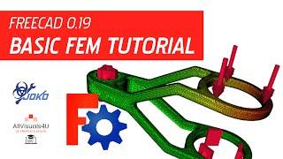  FreeCAD FEM Tutorial - FEM Workbench - Free CAD FEM Analysis