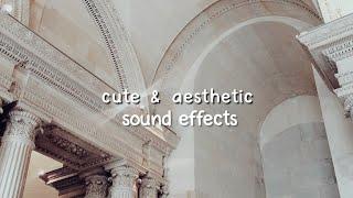 50 cute & aesthetic sound effects free  No copyright