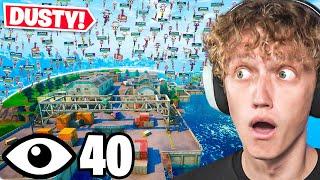 I Got All 40 Players To Land At DUSTY DOCKS In Fortnite Reload