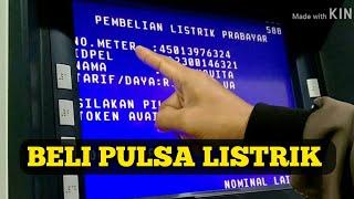 Beli pulsa listrik di ATM