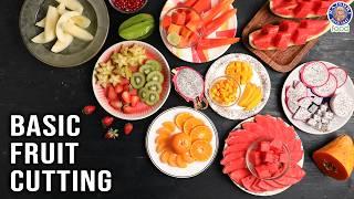 How to Cut Fruits Like a Pro  How To Slice Every Fruit  Easy Fruit Cutting Ideas  Chef Varun