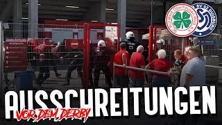 Ausschreitungen zwischen Oberhausen- und Duisburg-Fans