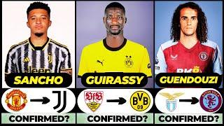  ALL LATEST CONFIRMED TRANSFER SUMMER AND RUMOURS 2024  Guirassy Sancho Guendouzi️