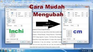 Cara Mudah Mengubah Inci menjadi cm di Microsoft Word  Tips dan Trik Word