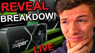 Nvidia and AMD at CES 2024 Reaction and Breakdown LIVE  RTX 40-Series Super RX 7600 XT?