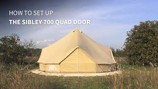 Sibley 700 Quad Door set up  Canvas Tents  CanvasCamp