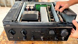 Restoration integrated stereo amplifier DENON  Restore details of each step