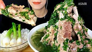 ASMR SPICY PORK RIBS THAI STYLE With Rice  Eating Sounds.