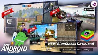 New BlueStacks For Low End PC Without Graphics Card  Best Emulator For Free Fire & Pubg Mobile