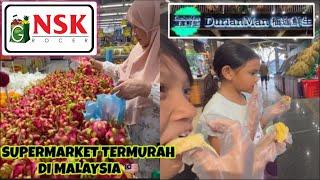 JAJAN DURIAN DI DURIAN MAN LANJUT BELANJA KE SUPERMARKET TERMURAH DI MALAYSIA⁉️