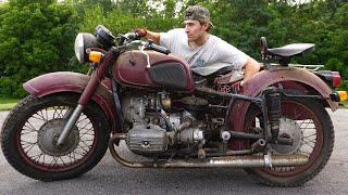 Rare Russian Military Motorcycle Sat 30+ Years Untouched