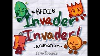 Invader Invader animation  ft. leafy pin coiny and firey  bfdi  object show